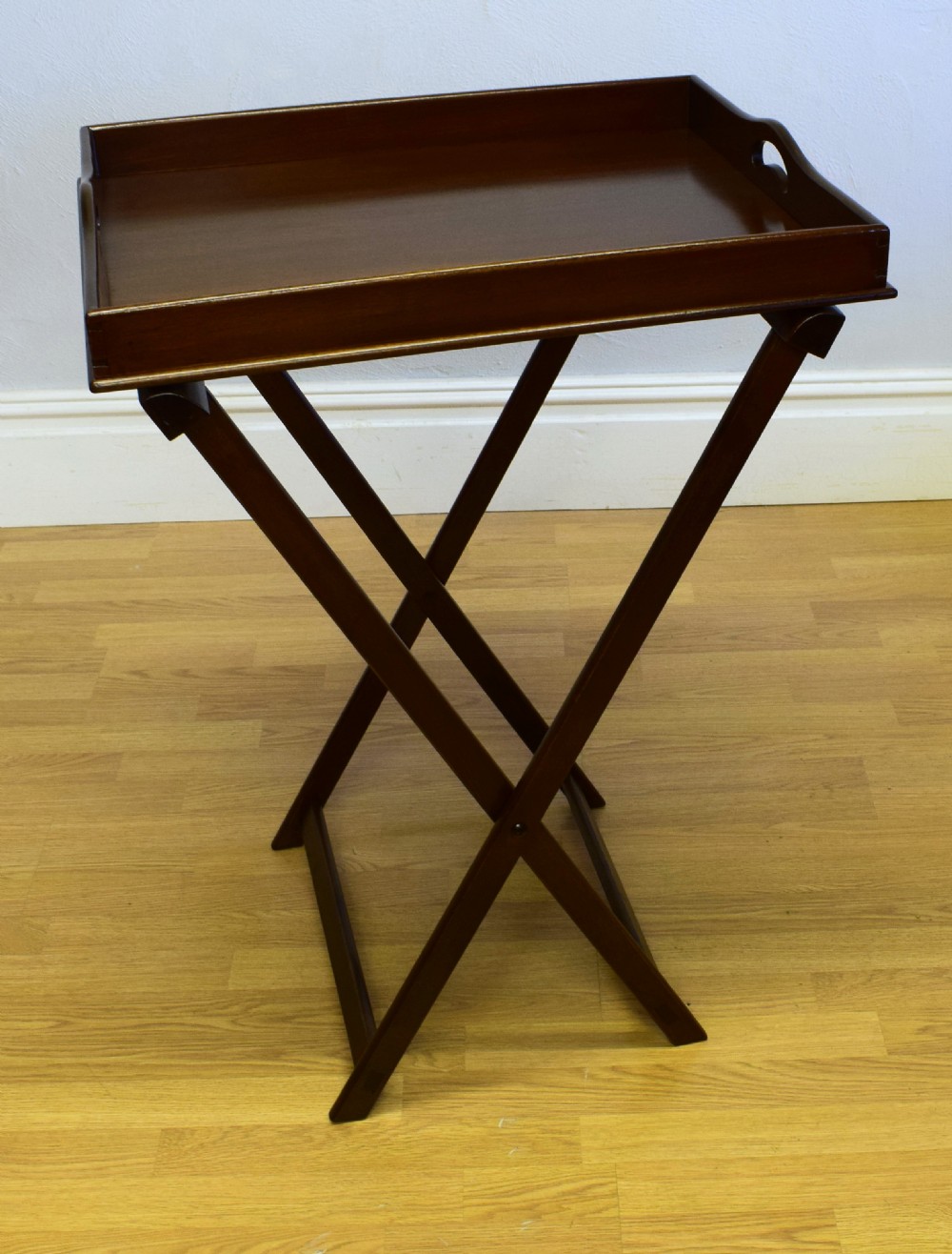 Antique Butlers Tray On Stand