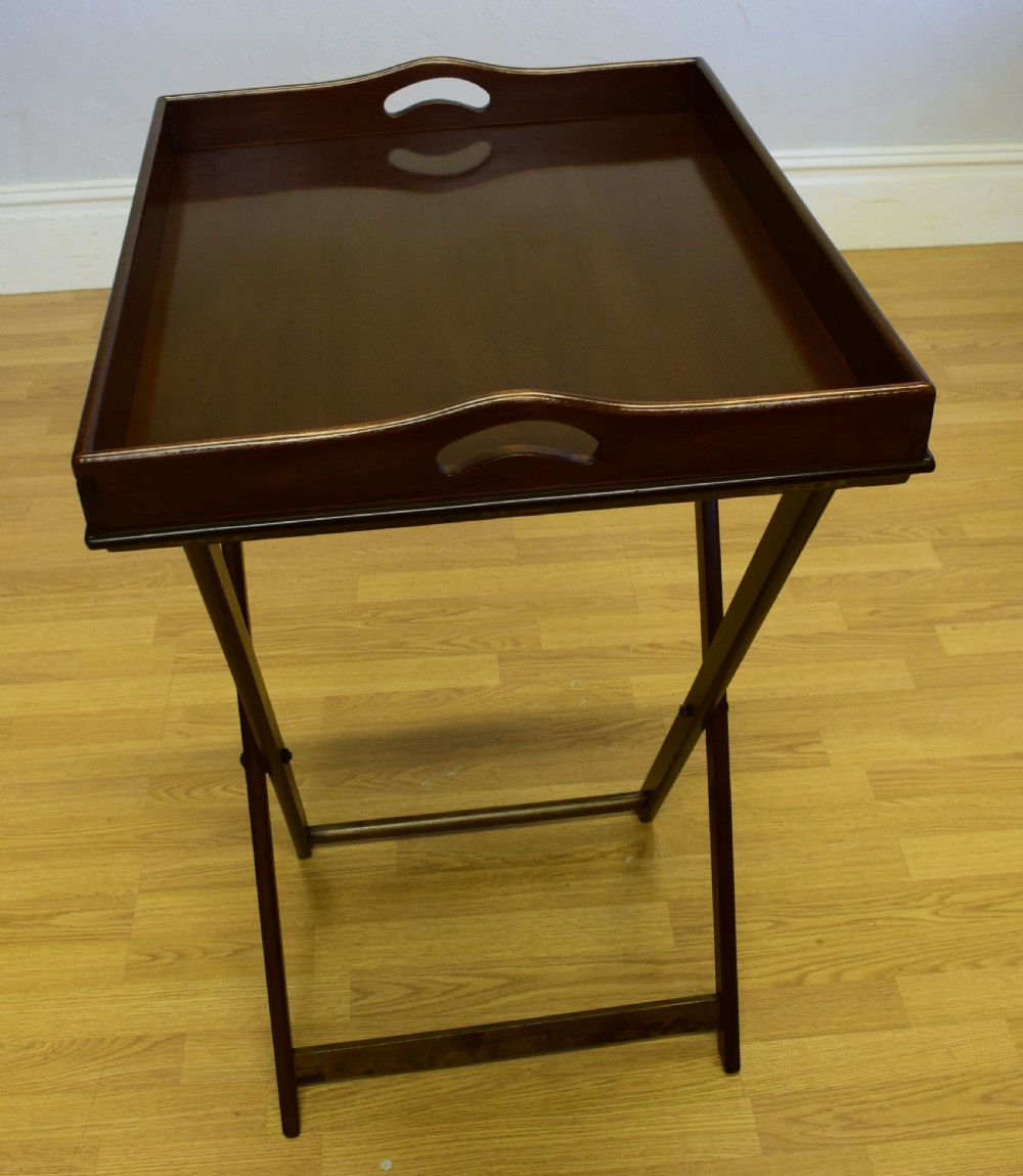 Antique Butlers Tray On Stand View XII