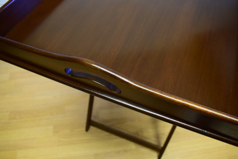 Antique Butlers Tray On Stand View XIV