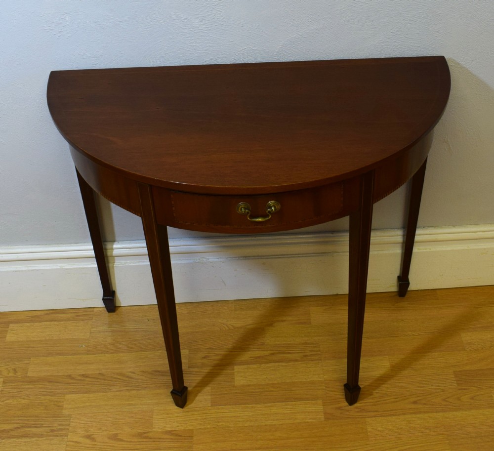 Edwardian Demi-Lune Table View II