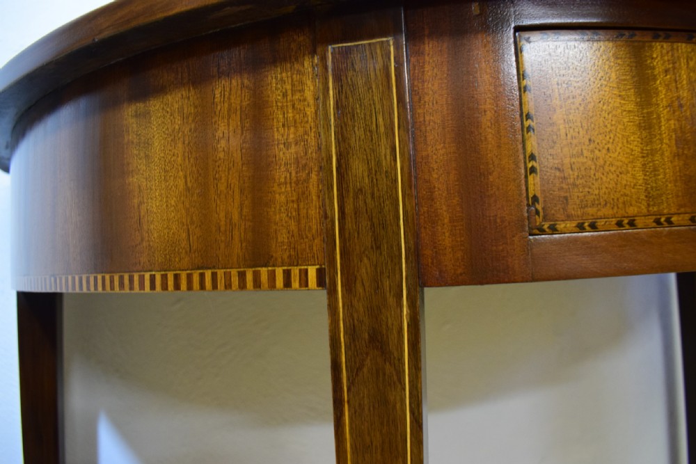 Edwardian Demi-Lune Table View V