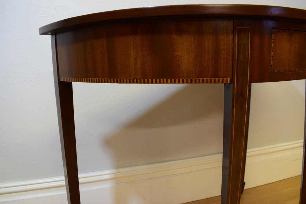 Edwardian Demi-Lune Table View VI