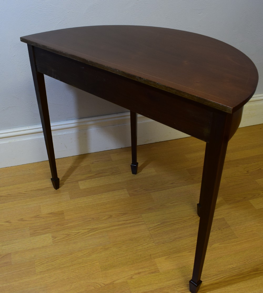 Edwardian Demi-Lune Table View VII