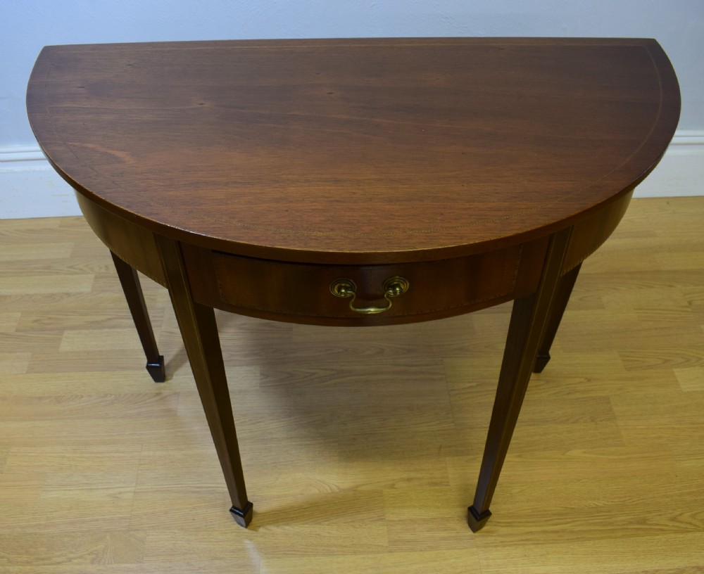 Edwardian Demi-Lune Table View X