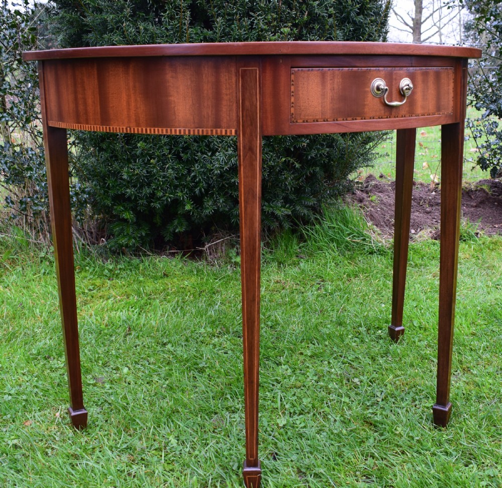 Edwardian Demi-Lune Table View XI