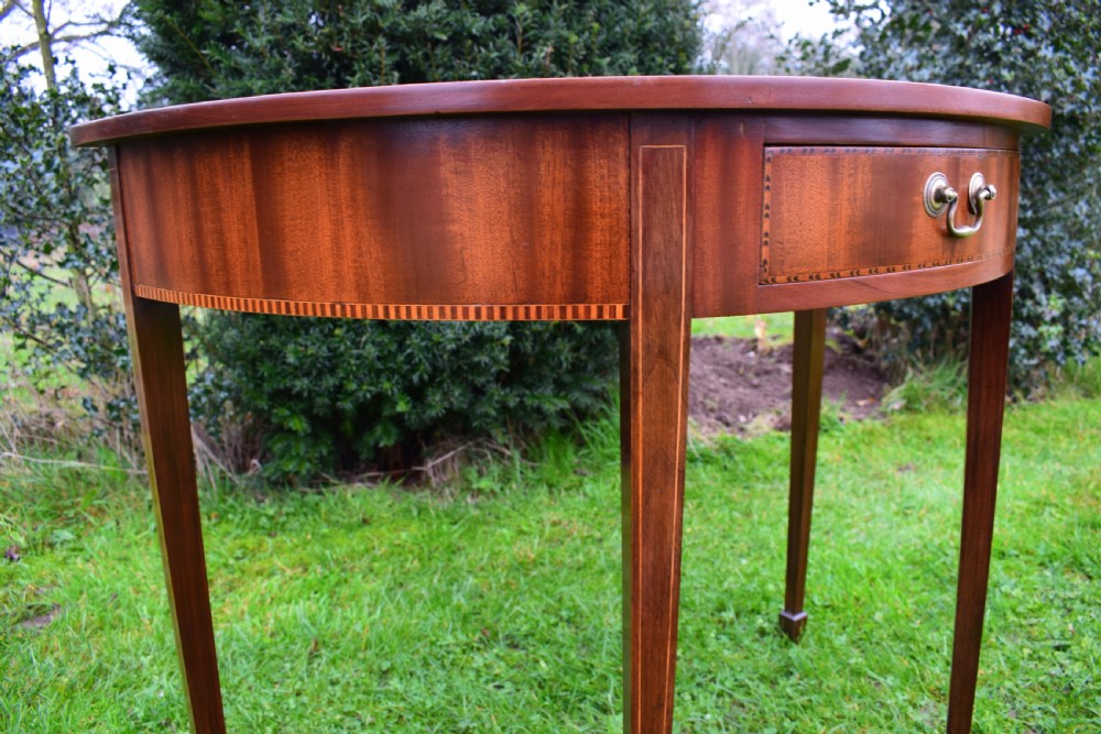 Edwardian Demi-Lune Table View XIII