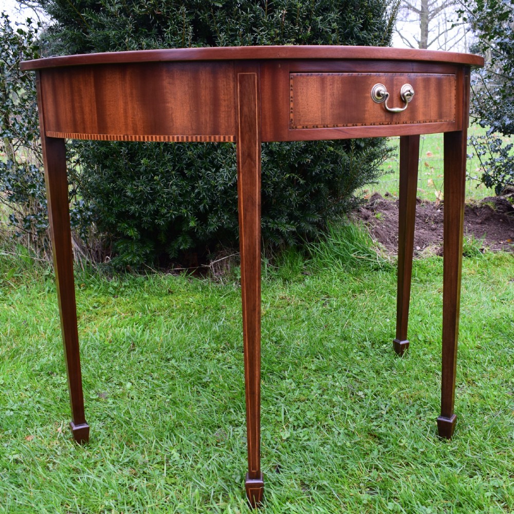 Edwardian Demi-Lune Table View XIV