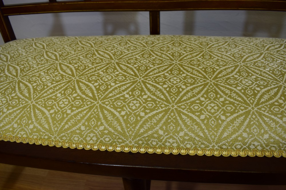 Antique Edwardian Inlaid Sofa View V