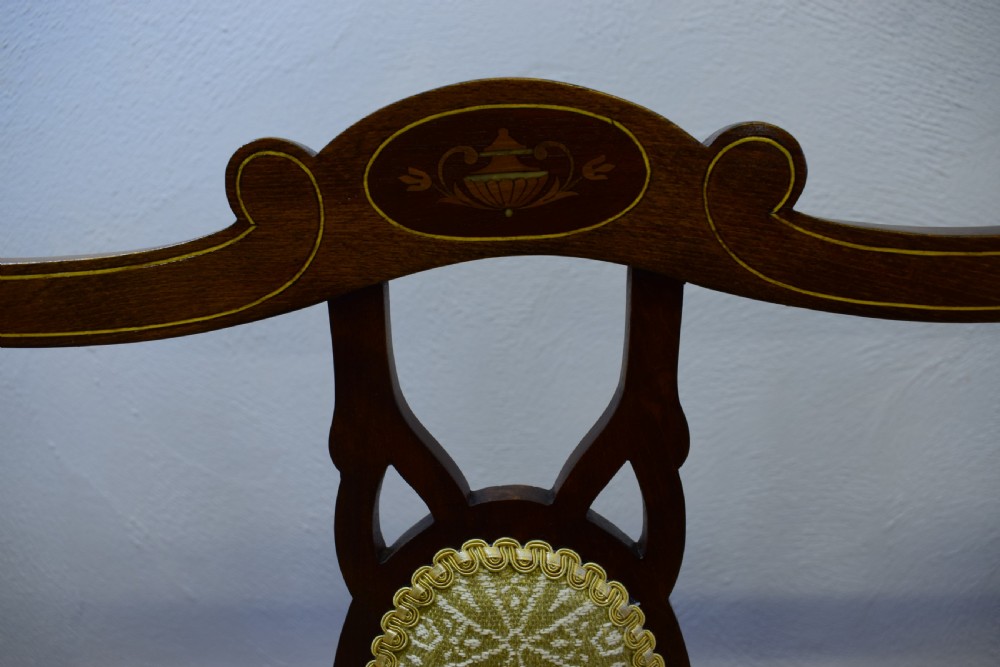 Antique Edwardian Inlaid Sofa View VIII