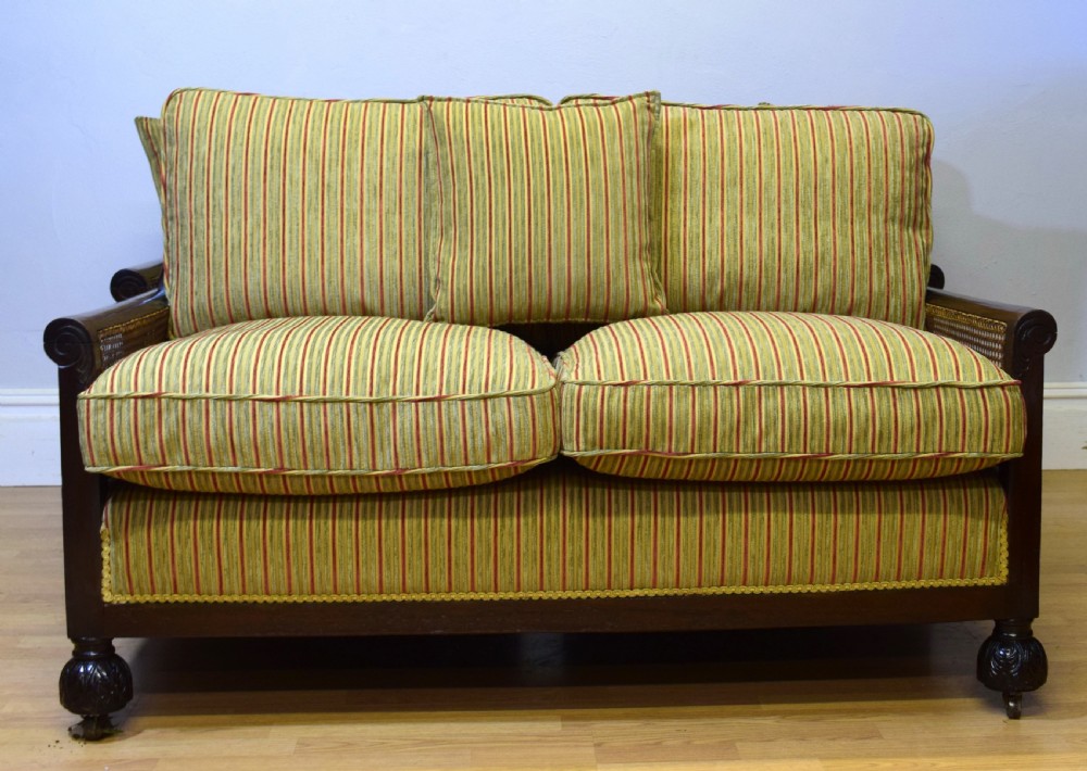 Antique Bergere 3 Piece Suite View II