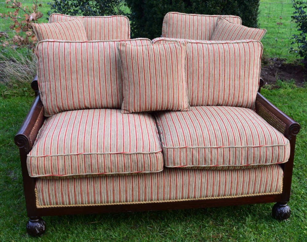 Antique Bergere 3 Piece Suite View IX