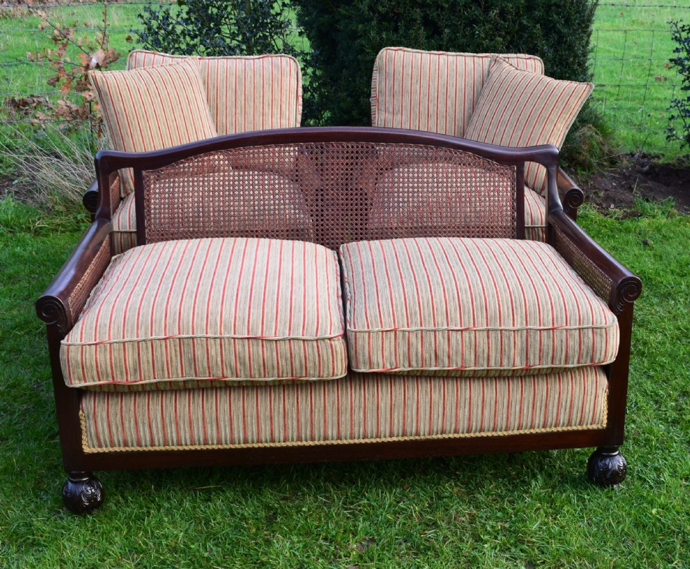 Antique Bergere 3 Piece Suite View XVI