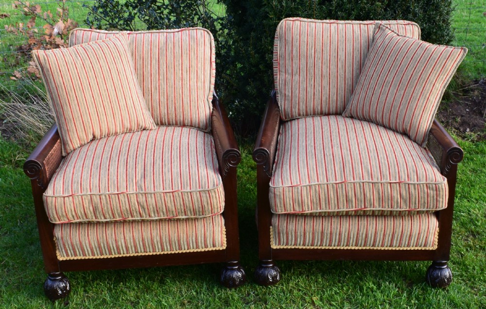 Antique Bergere 3 Piece Suite View XVII