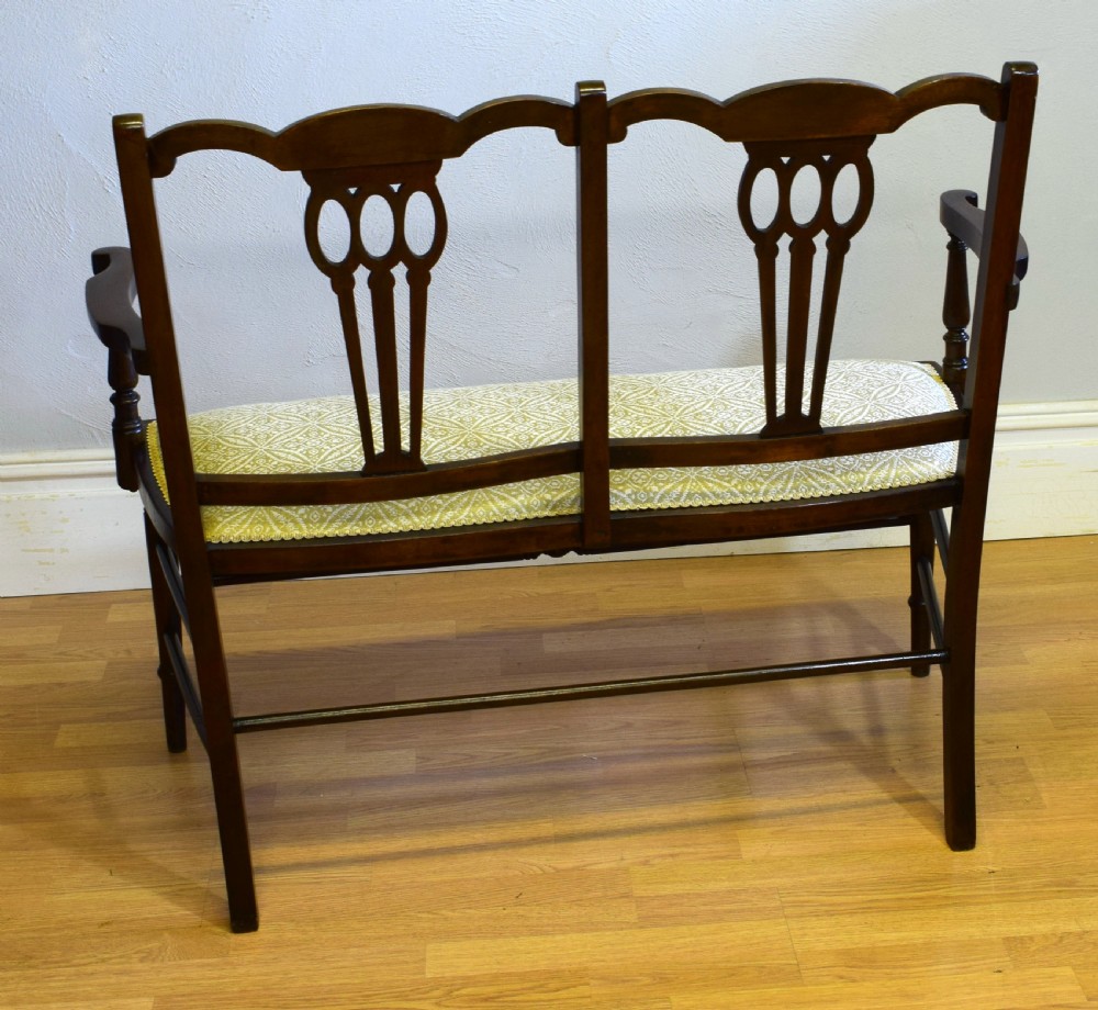Antique Edwardian 2 Seater Couch View IV