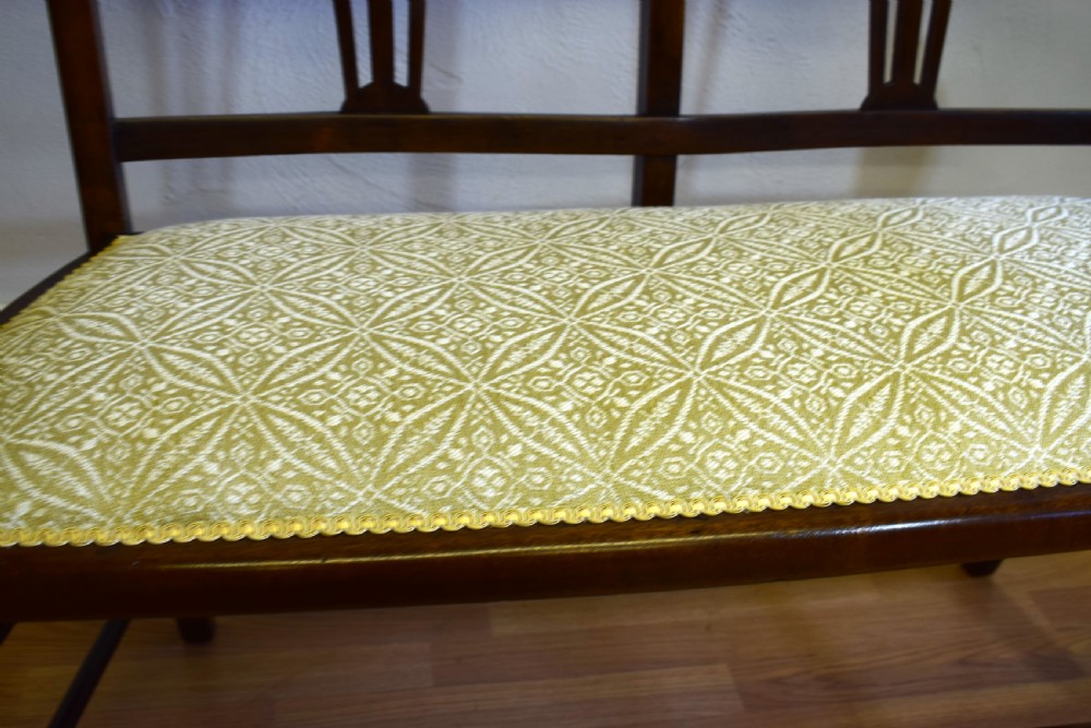 Antique Edwardian 2 Seater Couch View VIII