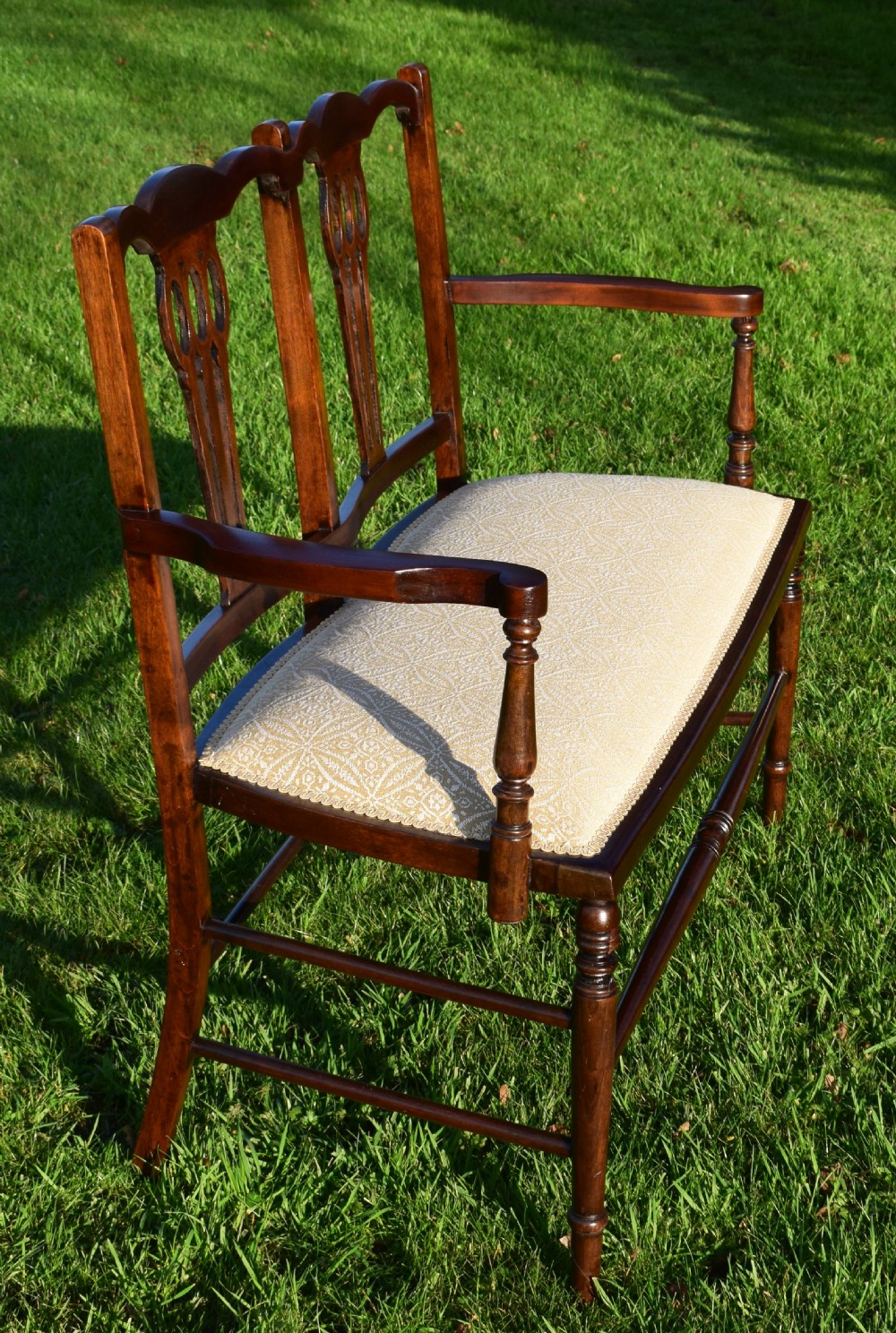 Antique Edwardian 2 Seater Couch View XIV
