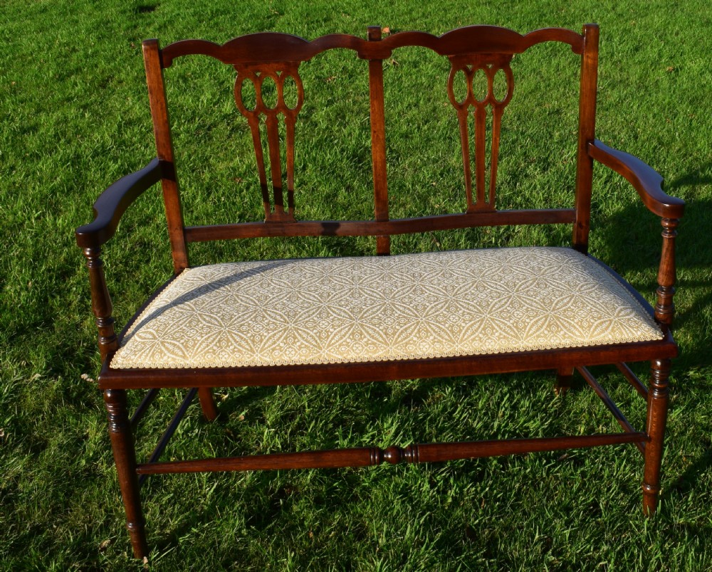 Antique Edwardian 2 Seater Couch View XVIII