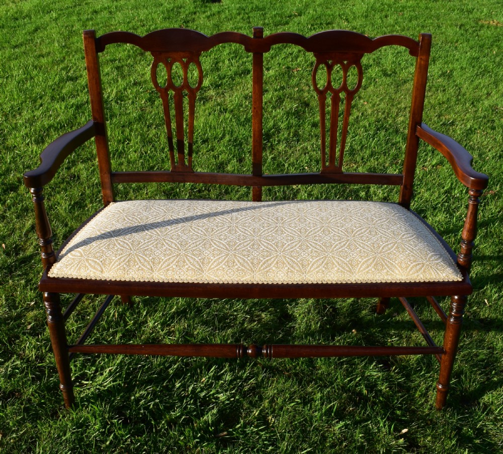 Antique Edwardian 2 Seater Couch View XIX