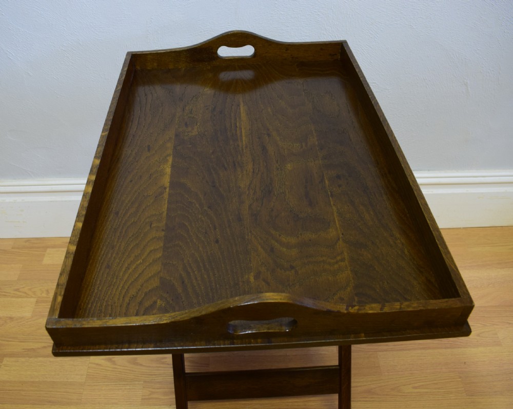 Antique Butlers Tray on Stand View III