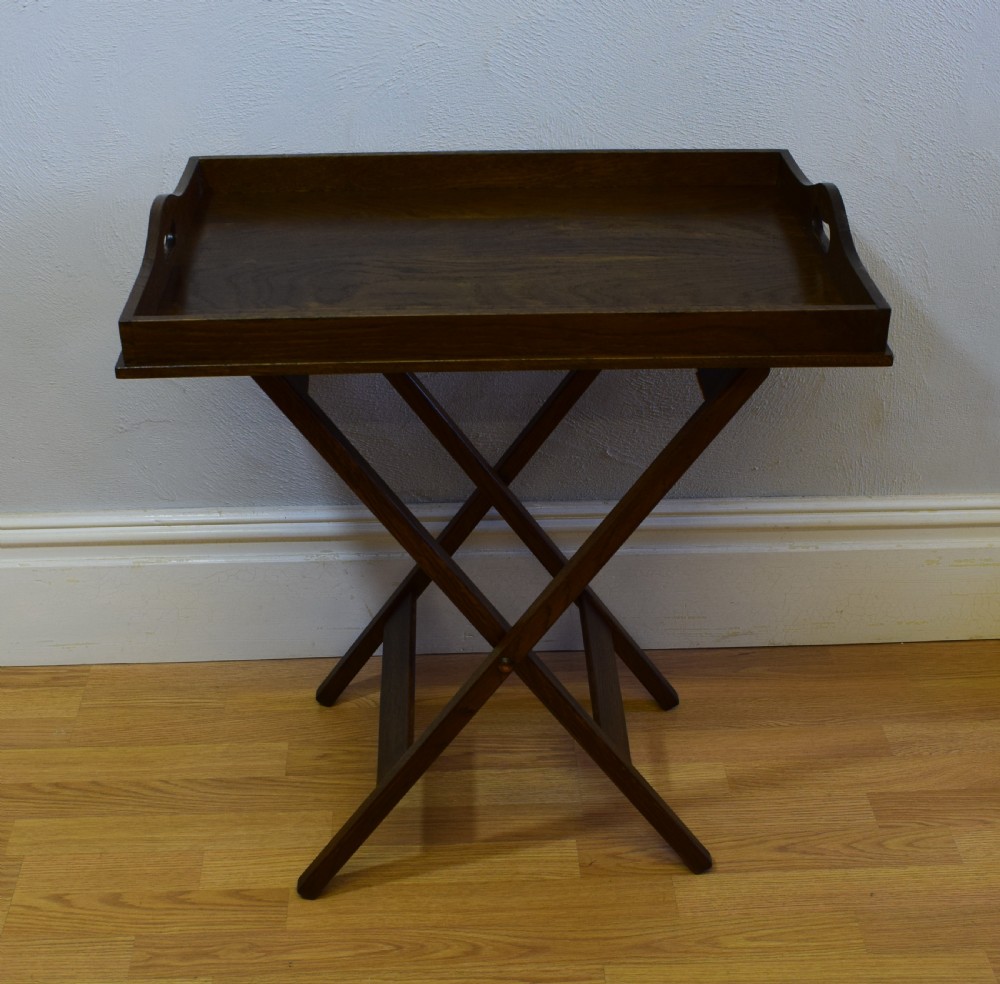 Antique Butlers Tray on Stand View IV
