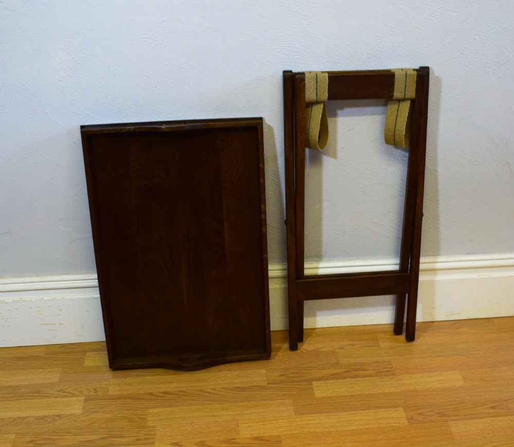 Antique Butlers Tray on Stand View VI