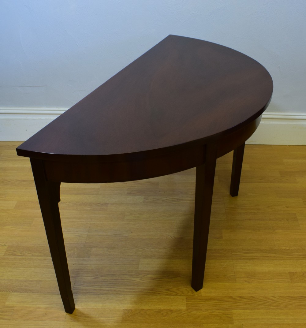 Georgian Demi Lune Table View III