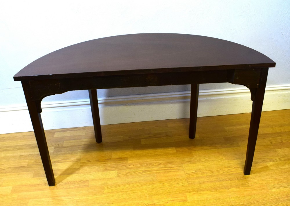 Georgian Demi Lune Table View V