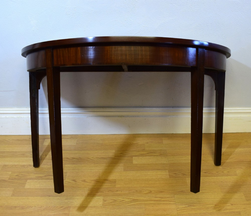 Georgian Demi Lune Table View VII