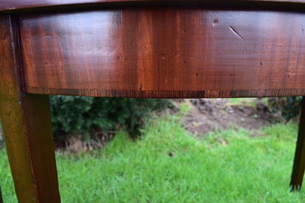Georgian Demi Lune Table View XII
