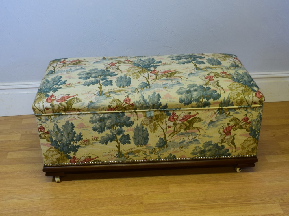 Antique Upholstered Ottoman