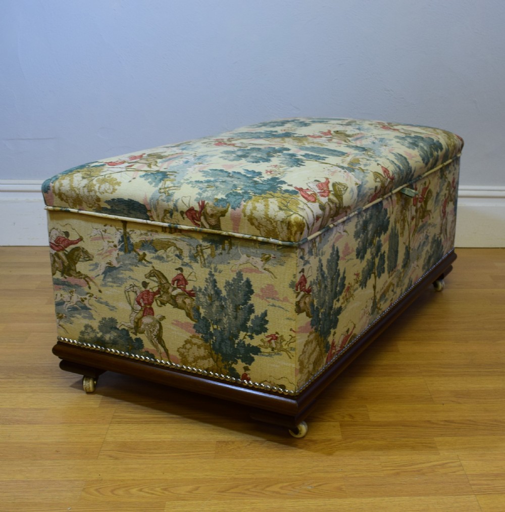Antique Upholstered Ottoman View IV
