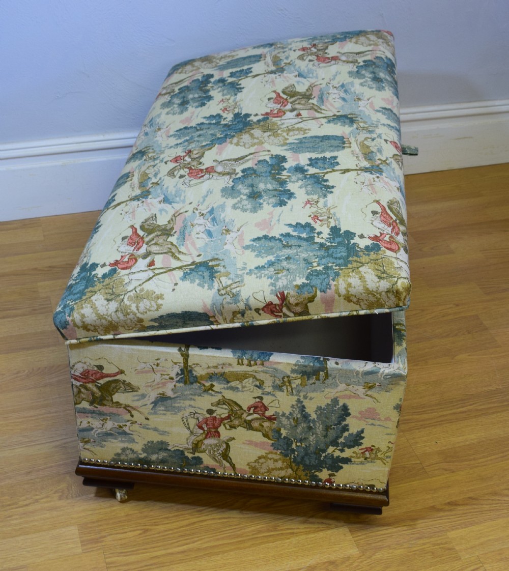 Antique Upholstered Ottoman View VI