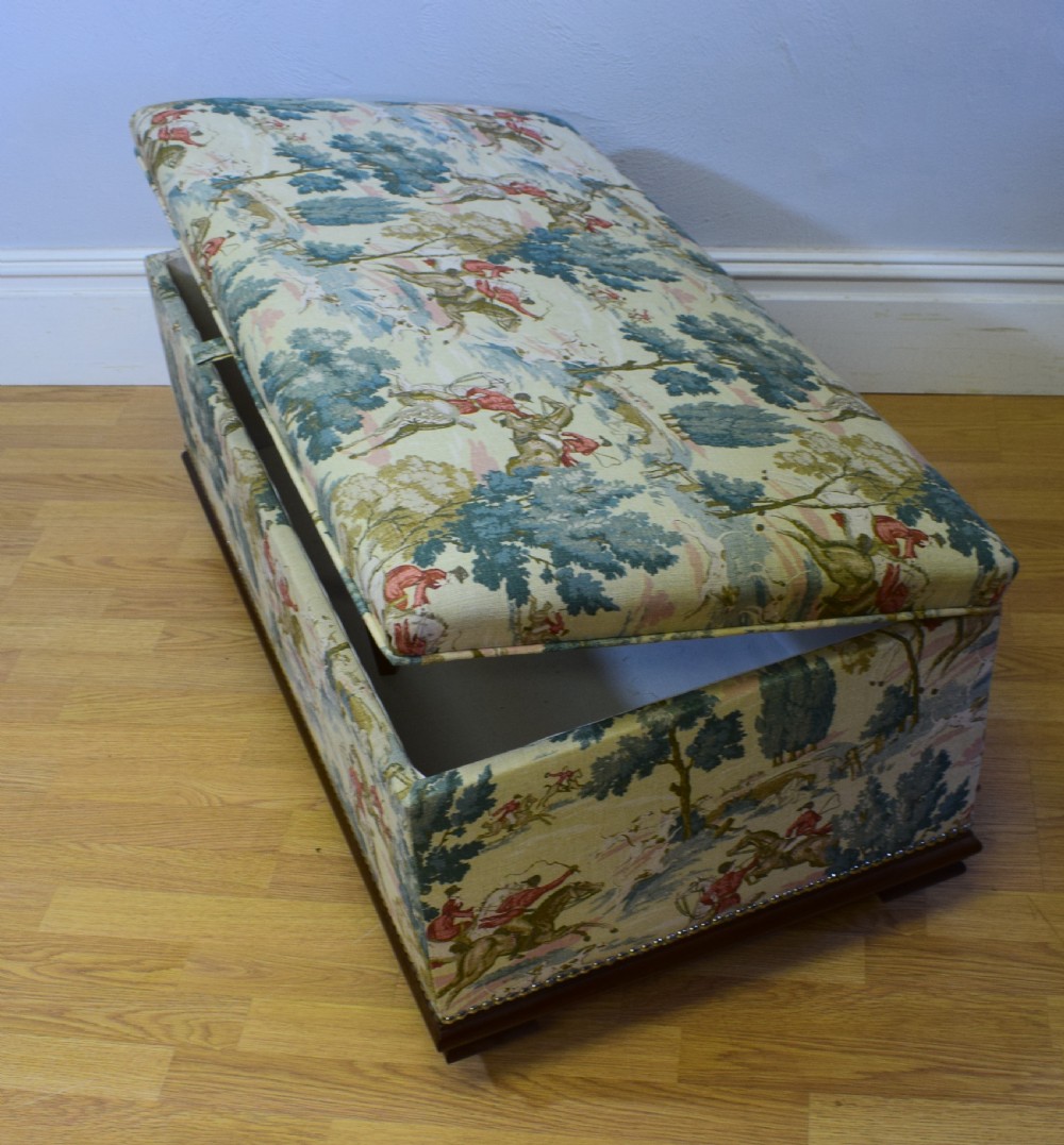 Antique Upholstered Ottoman View VII
