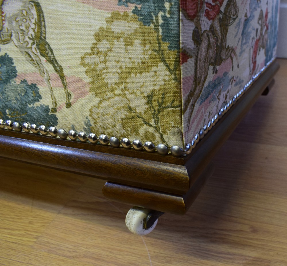 Antique Upholstered Ottoman View X