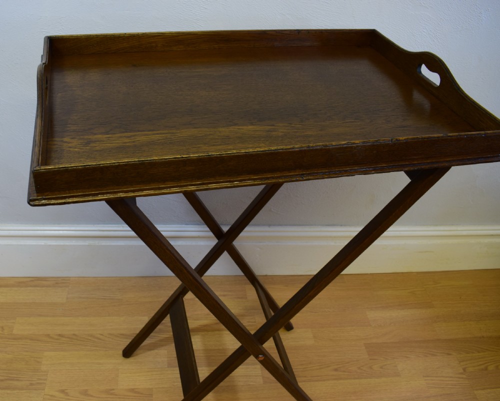 Late Victorian Butlers Tray on Stand View III