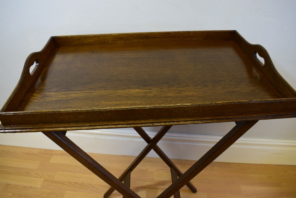 Late Victorian Butlers Tray on Stand View IV