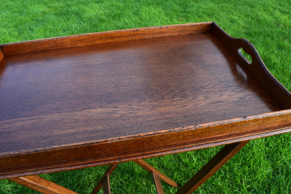 Late Victorian Butlers Tray on Stand View IX