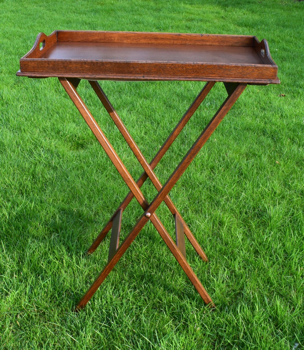 Late Victorian Butlers Tray on Stand View X