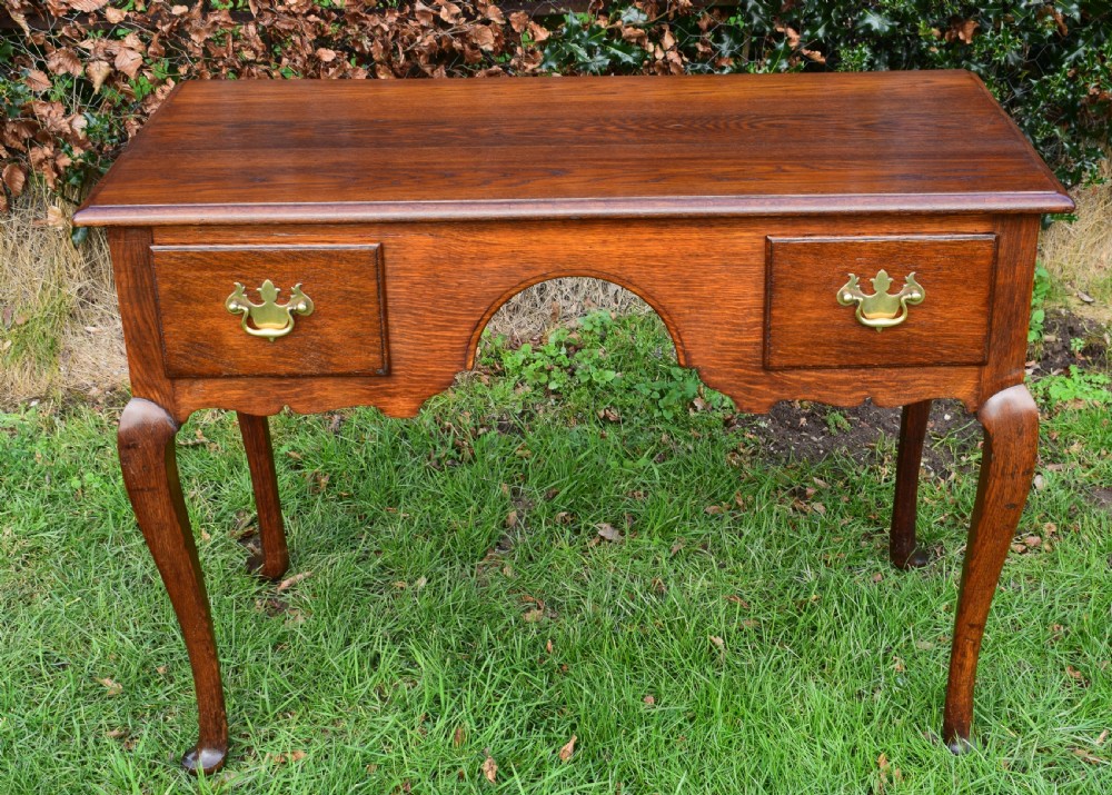 Antique Oak Side Table View XI