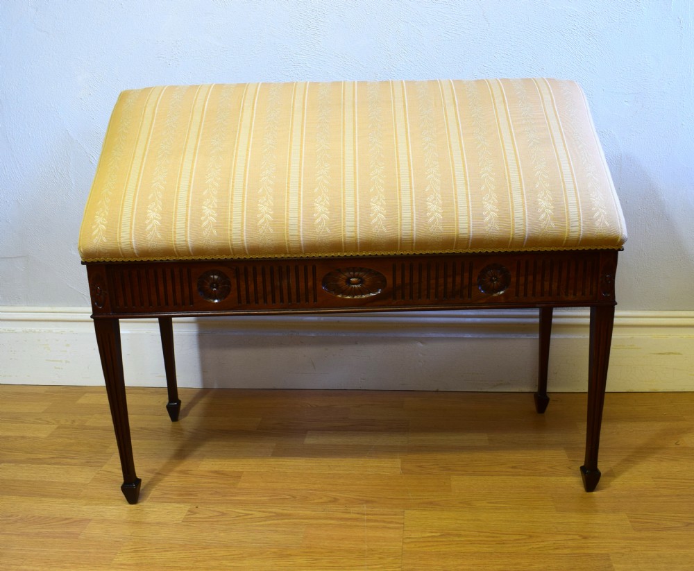 Antique Duet Piano Stool View X