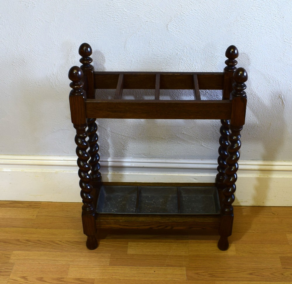 Antique Barley Twist Stick Stand View II