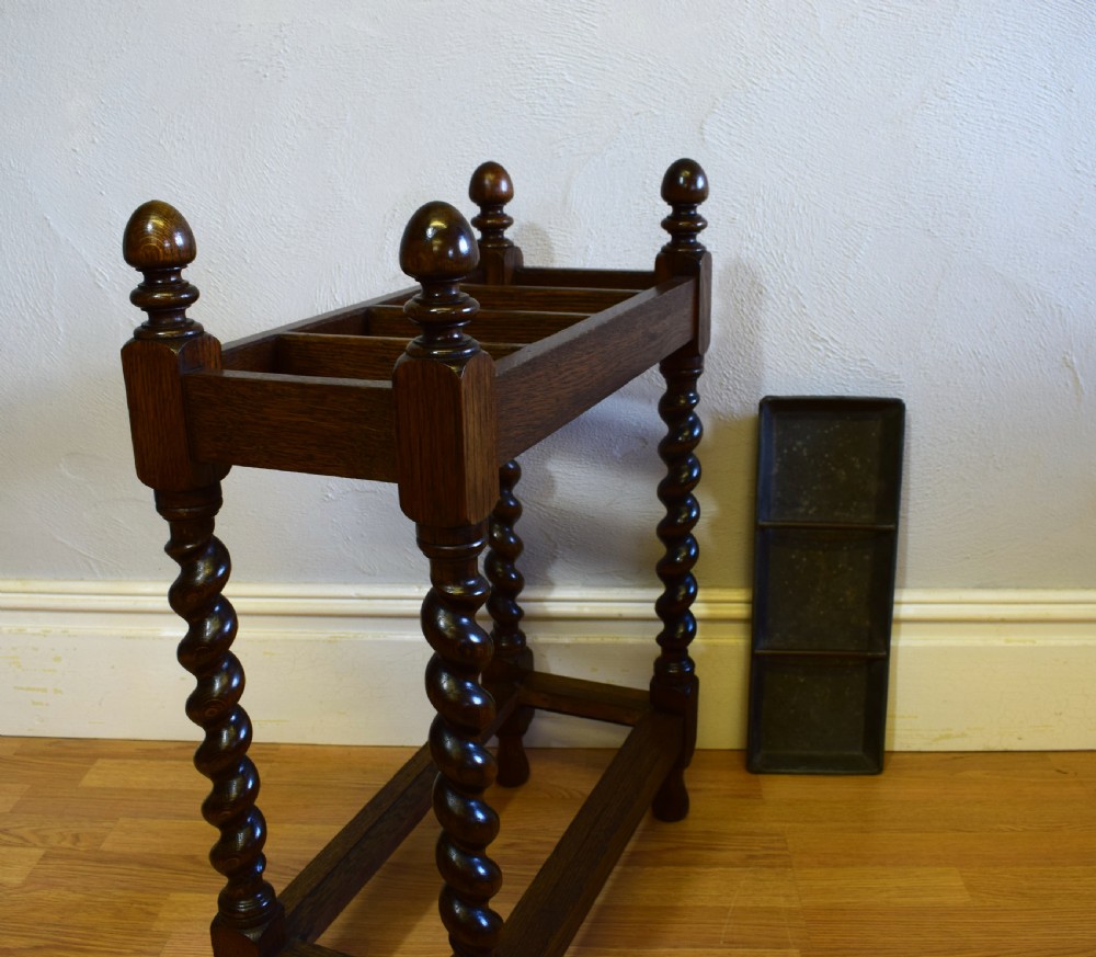 Antique Barley Twist Stick Stand View VI