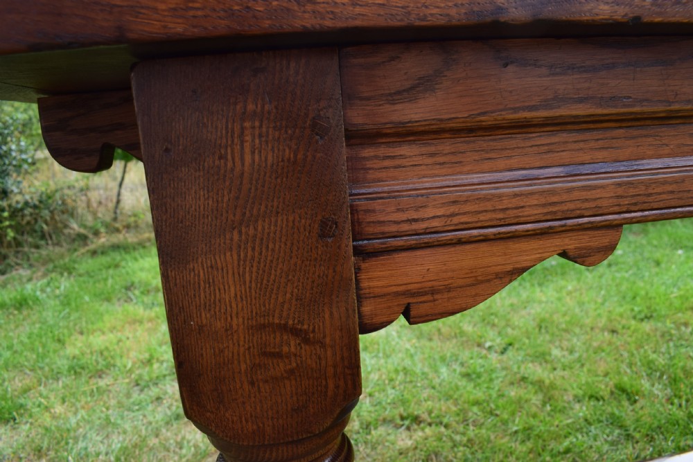 Oak Refectory Table View VI