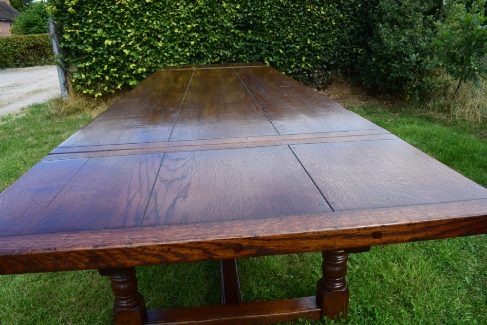 Oak Refectory Table View VIII
