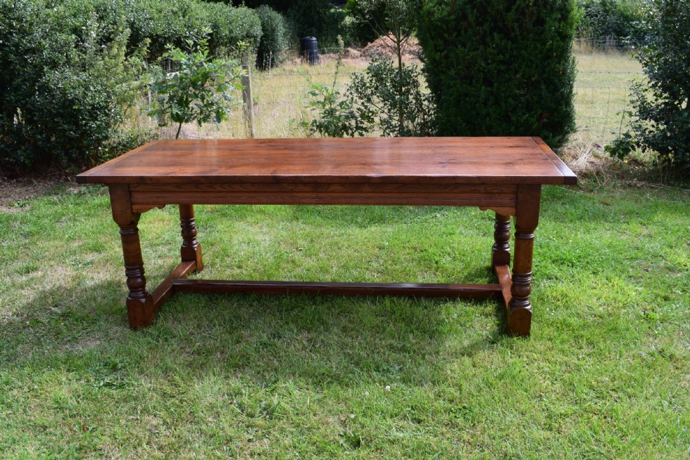 Oak Refectory Table View IX