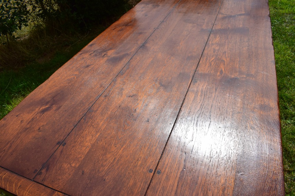 Oak Refectory Table View XI