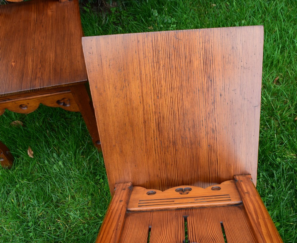  Victorian Pair of Gothic Hall Chairs View X