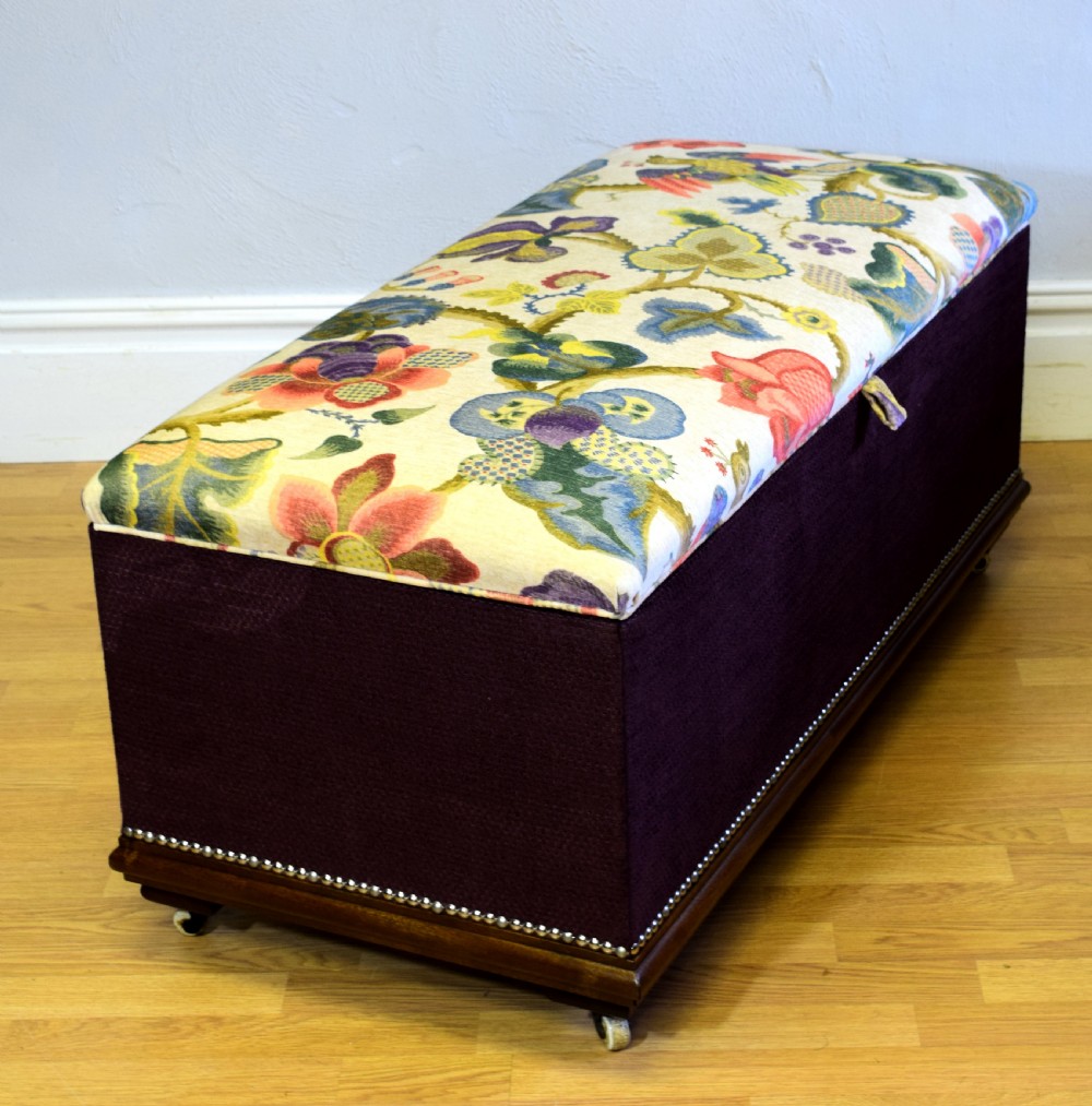 Upholstered Ottoman View II