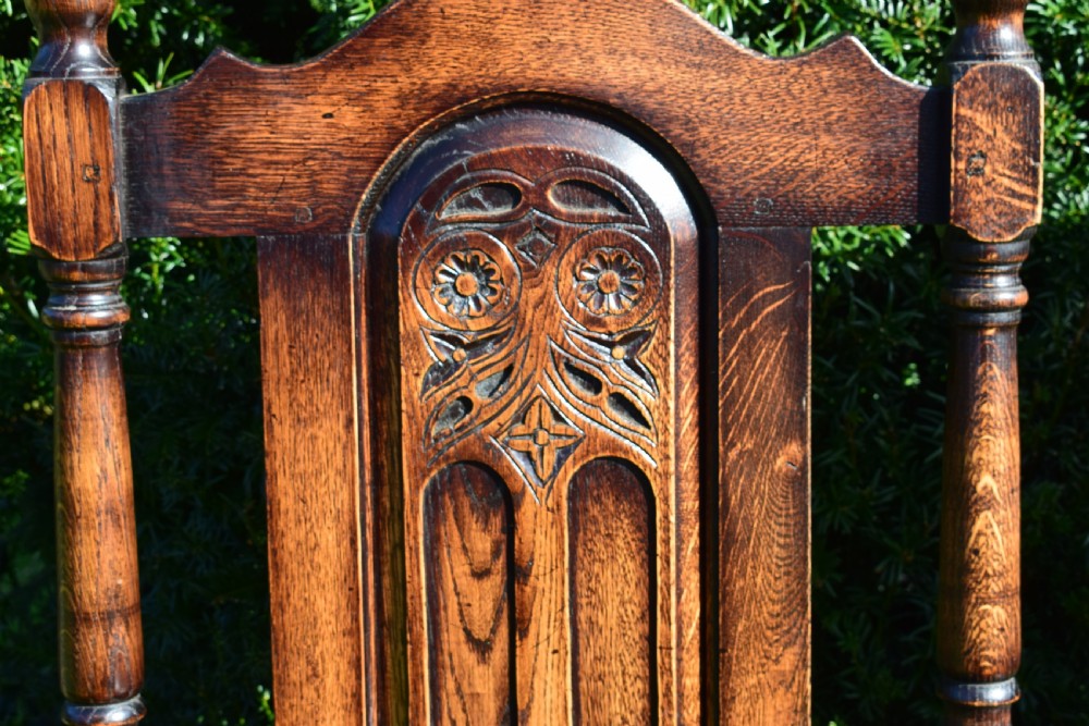 Pair of Oak Arm Chairs View XV