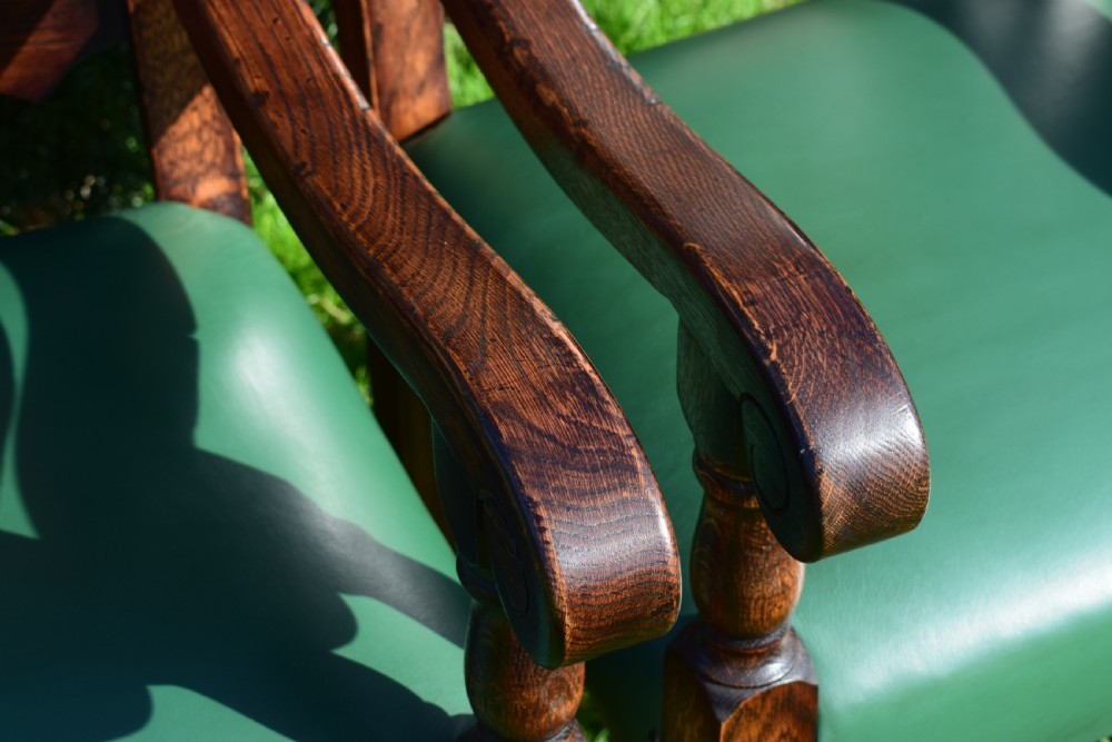 Pair of Oak Arm Chairs View XVI